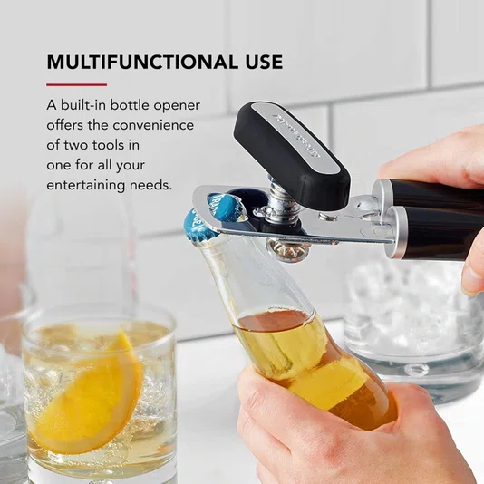 Abridor de Latas Smooth Preto - Kitchenaid