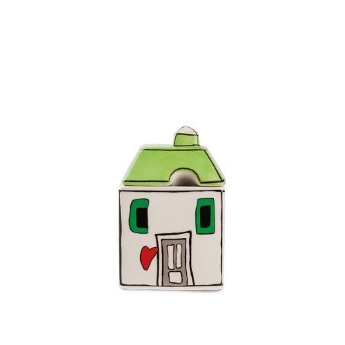 Açucareiro Porcelana 250ml Verde Le Casette - Egan Italy