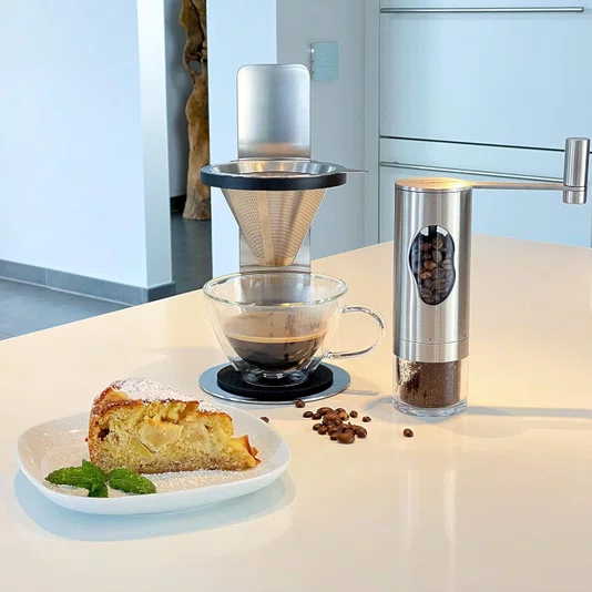 Adhoc, Moedor Cafe Inox/acril 21,5 Cm Mrs Bean