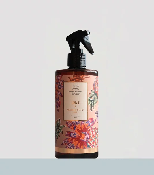 Água Perfumada Terra do Sol e Água de Coco 500ml - Lenvie