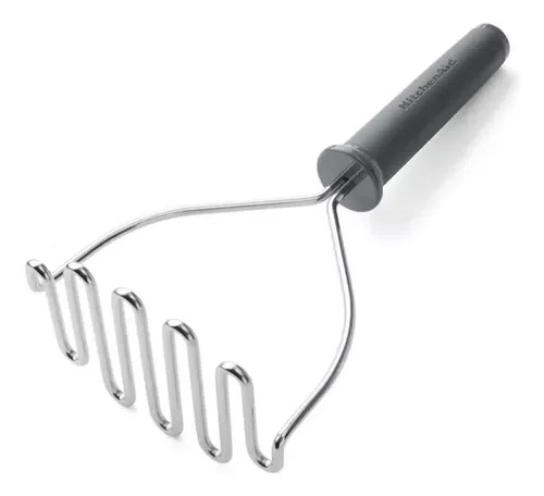 Amassador de Batata Inox Silicone Profissional Cinza - Kitchenaid