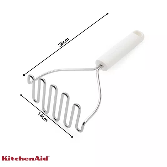 Amassador de Batatas Inox Profissional Branco - Kitchenaid
