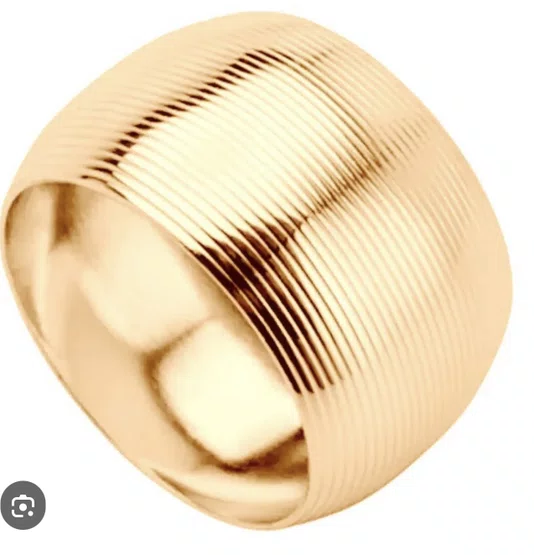 Anel Argola Guardanapo Dourado Inox 4 Pecas