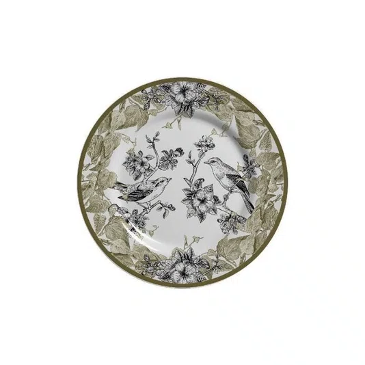 Aparelho de Jantar Decorado Flora 20 Pcs 1 Linha - Alleanza Cerâmica