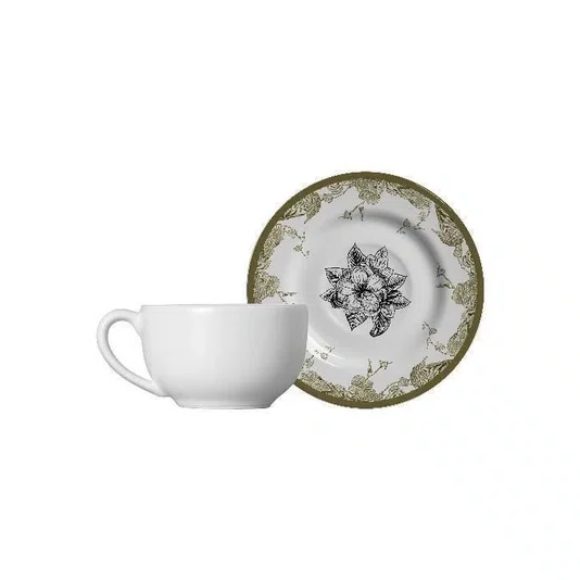 Aparelho de Jantar Decorado Flora 20 Pcs 1 Linha - Alleanza Cerâmica