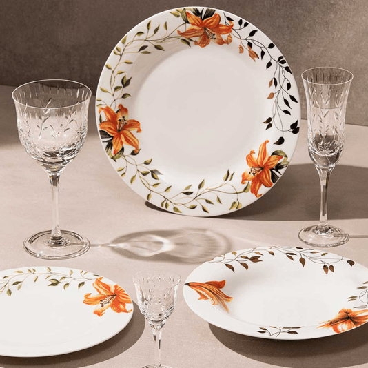 Aparelho de Jantar e Chá Fiori 30 peças - Strauss