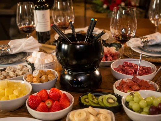 Aparelho Fondue de cerâmica 9 Peças Linea Nanquim - Oxford