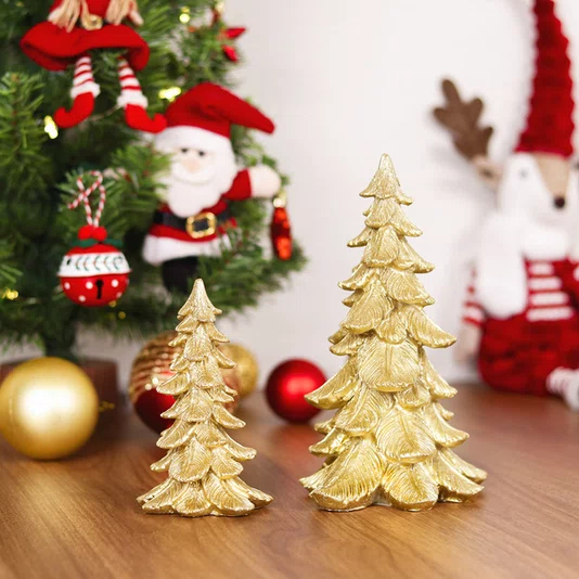 Árvore de Natal Dourada 22cm - Cromus