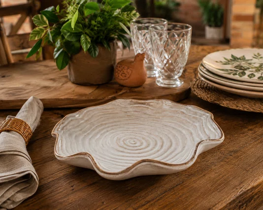 Bandeja Ceramica Formato Organico