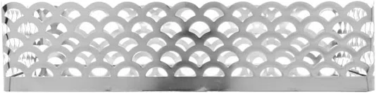 Bandeja de Metal Prata com Espelho Arles 21x14x4cm - Lyor