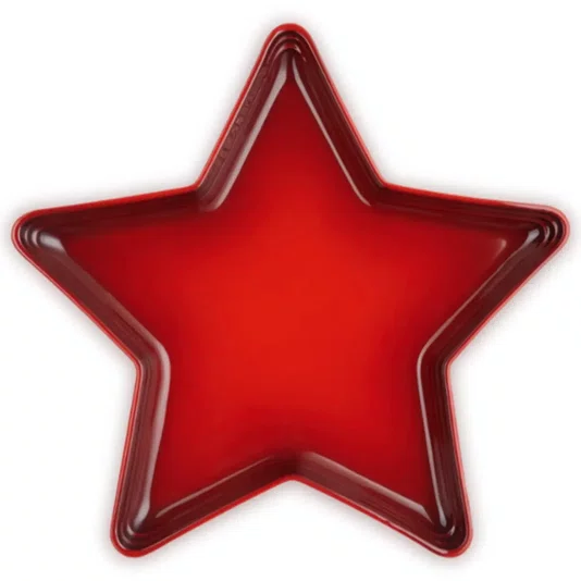 Bandeja de Servir Estrela 36cm Vermelho Cerise - Le Creuset