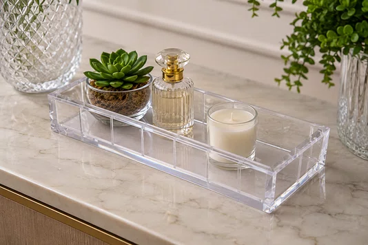 Bandeja Decorativa Acrilico 13x4,5x29cm - Tuut