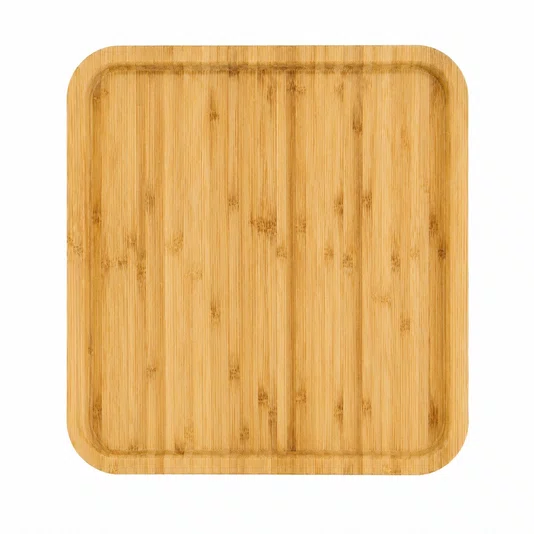 Bandeja Quadrada Bambu 33 X 40 X 2cm - Tuut