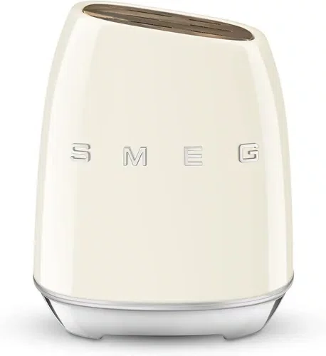 Bloco de Facas Anni 50 6 Unid. Creme - Smeg