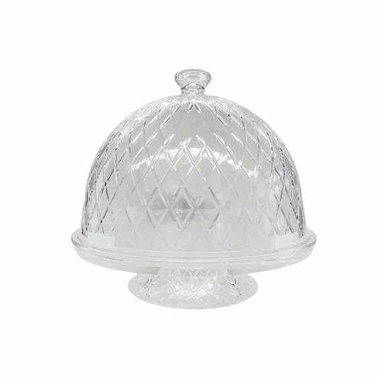 Boleira Multiuso em Acrílico com Pé Transparente - Entrecasa