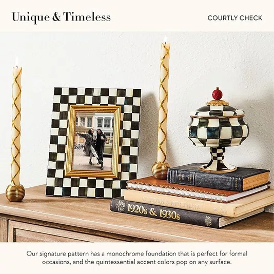 Bomboniere Courtly Check Quadriculada Black - Mackenzie Childs