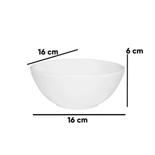 Bowl 16 Cm Branco 600 Ml - Unitário