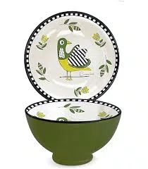 Bowl com Pe 20,5 Cm Verde Cocorico - Egan