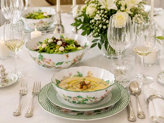 Bowl Floral Horticcol Green 16,5cm