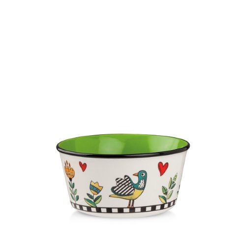 Bowl New Bone China 460 Ml Verde Cocorico - Egan Italy