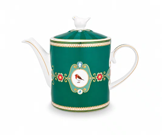 Bule Medallion Esmeralda/verde Love Birds - Pip Studio