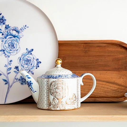 Bule Pequeno Royal White Pip Studio