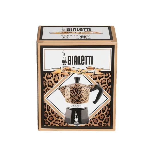 Cafeteira Moka Express 6 Xícaras Dolce & Gabbana Leopardo - Bialetti