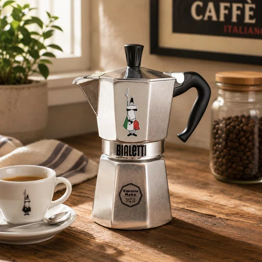 Cafeteira Moka Express 6 Xicaras Omino Prata
