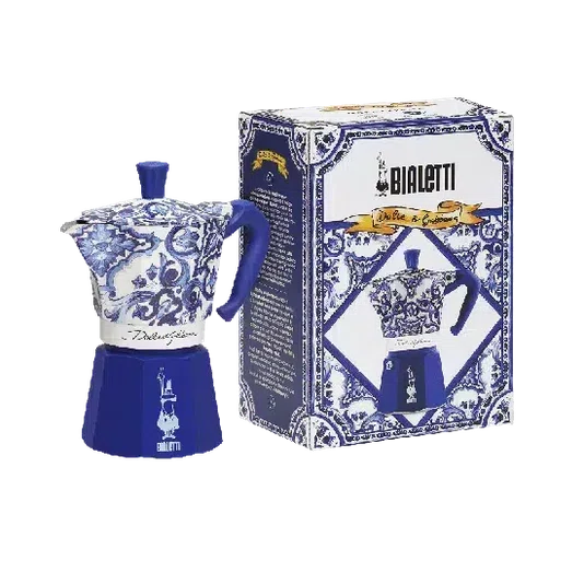 Cafeteira Moka Express Serve 3 Xícaras Dolce & Gabbana Blue - Bialetti