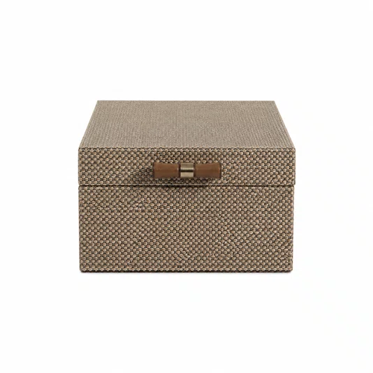 Caixa Quadrada Mdf Palha Biocolor