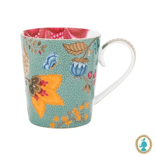 Caneca Azul Q - Alphabet Mugs 350ml - Pip Studio