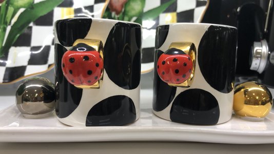 Caneca Dayse Ring Gold Mab - Dani Enne Ceramica