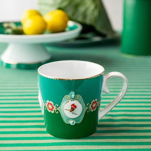 Caneca Grande Medallion Esmeralda Verde - Love Bird