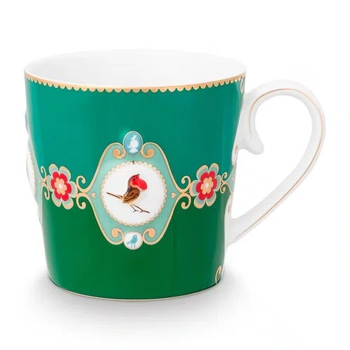 Caneca Grande Medallion Esmeralda Verde - Love Bird