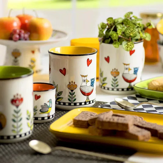 Caneca Mug 380ml Amarelo Cocorico - Egan Italy