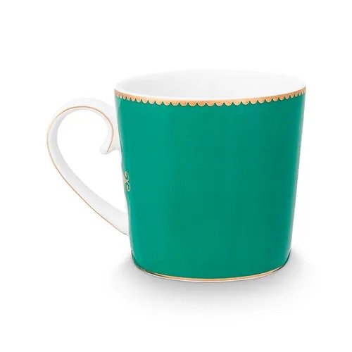 Caneca Pequena Medallion Esmeralda - Love Birds 150ml - Pip Studio