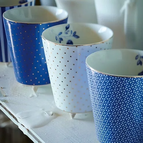 Caneca Sem Alca Dots Azul Royal