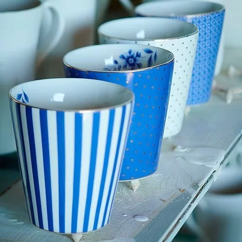 Caneca Sem Alca Dots Azul Royal