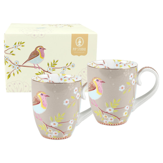 Canecas Grandes Early Bird Caqui 2 Peças