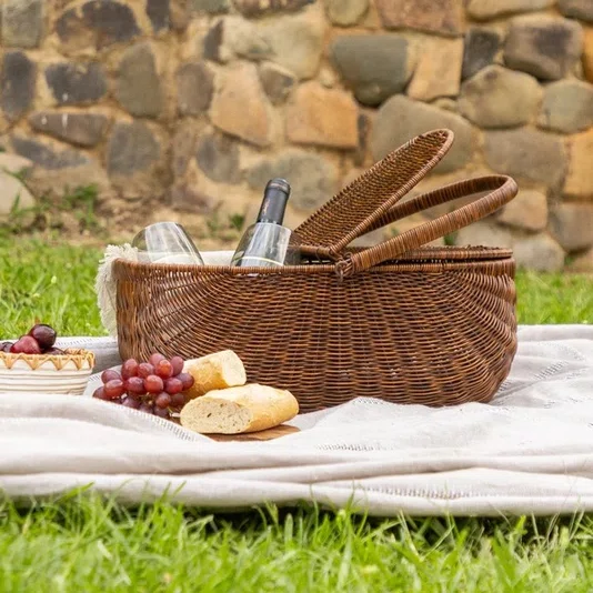 Cesta de Picnic Natural 42 Cm X 26 Cm