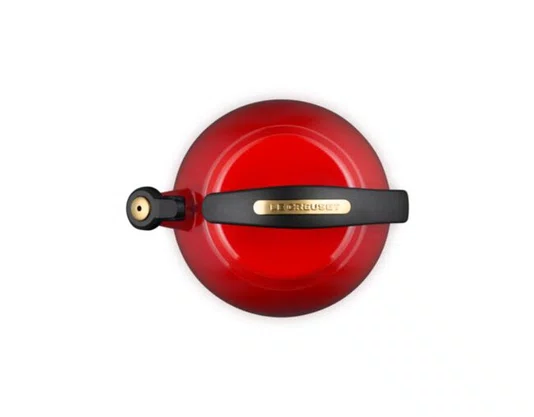 Chaleira Cloche 2,1l Vermelho Cerise Dourado - Le Creuset