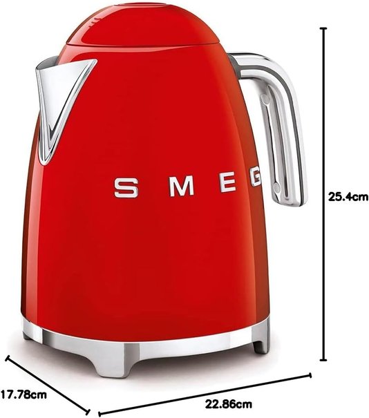 Chaleira Smeg 1.7 L, Anni 50, Vermelho 220v - Smeg