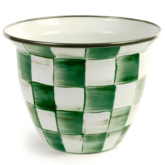 Vaso Courtly Check Quadriculado Verde - Mackenzie Childs