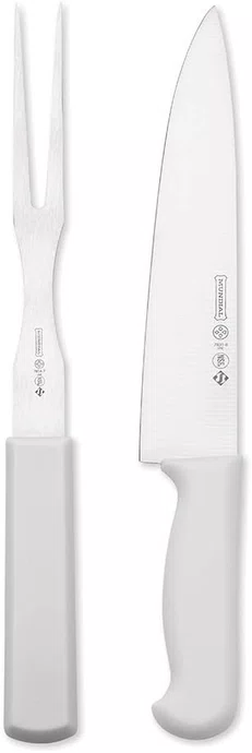Cj Churrasco Branco 2pc Master Line - Mundial
