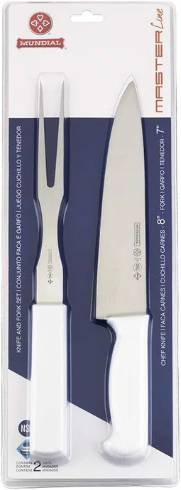 Cj Churrasco Branco 2pc Master Line - Mundial