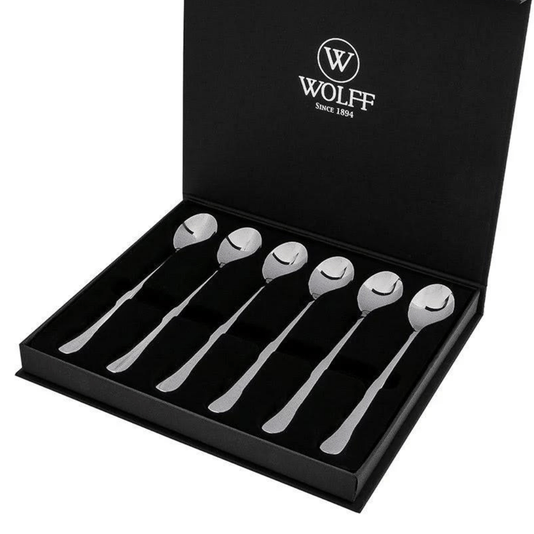 Colheres Aço Inox Cocktail Lugano 06 Peças - Wolff