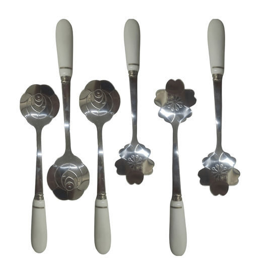 Colheres Romantique Tresor em Aço Inox 6 Peças