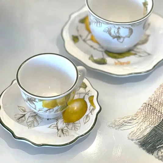 Conj. 6 Xícaras de Café com Pires Toscana - Scalla