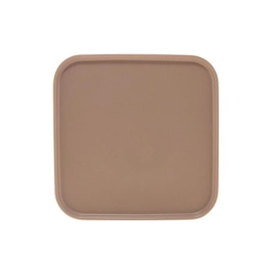 Conjunto 2 Travessas Porcelana Nórdica Cinza Matt 25x25x2cm - Bon Gourmet