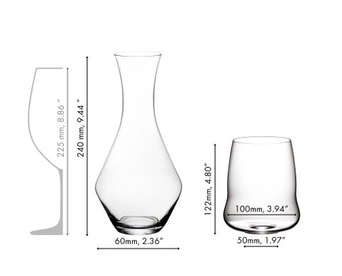 Conjunto 4 Copos + 1 Decanter Merlot/carbenet - Riedel